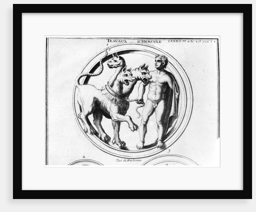 Cerberus Tamed by Hercules by French School