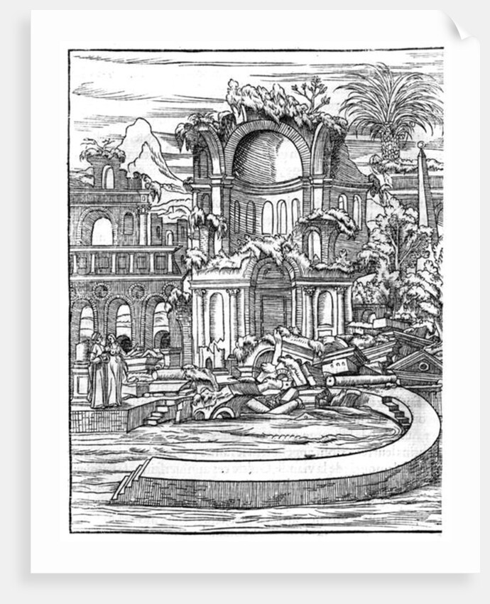 Roman Ruins by French School