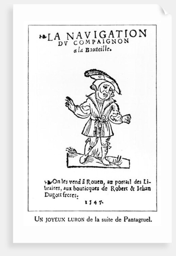 Illustration from 'Pantagruel' by Francois Rabelais reproduction of an edition of 1547 by (after) French School