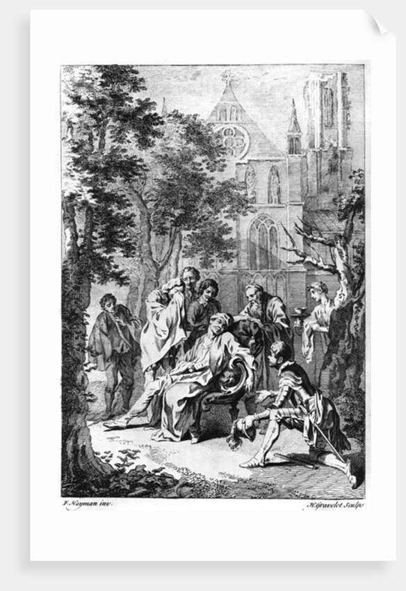 Act V, Scene VII from 'King John' by William Shakespeare by Francis (after) Hayman