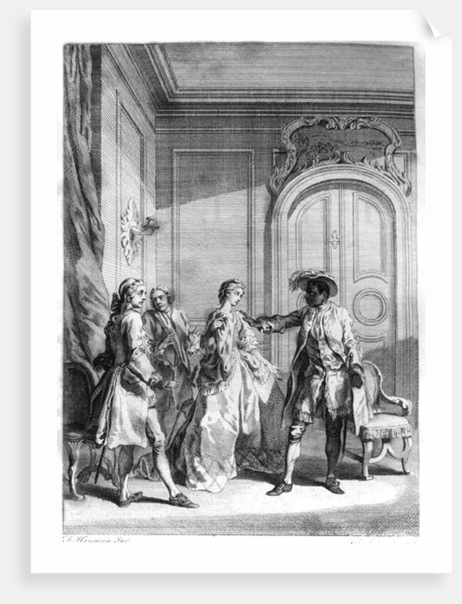 Scene from 'Othello' by William Shakespeare engraved by Hubert Gravelot by Francis (after) Hayman