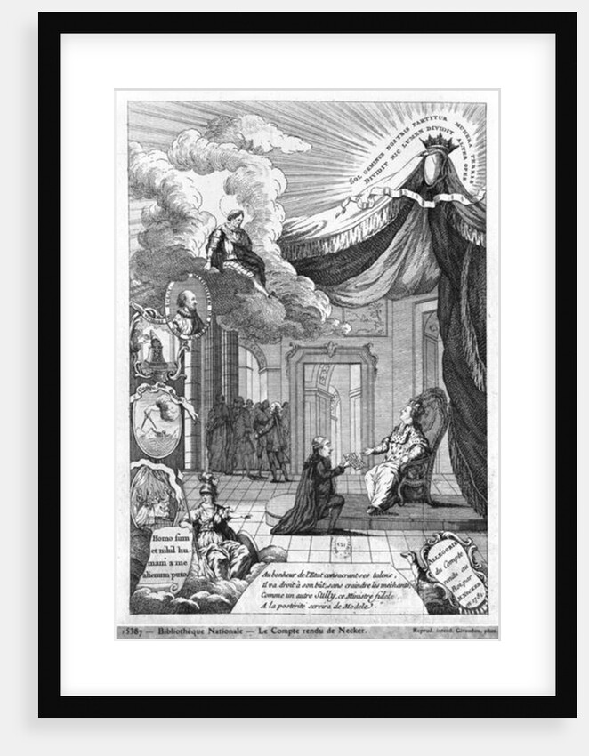 Allegory of the Report Given to Louis XVI by Jacques Necker in 1781 by French School