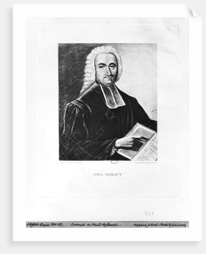 Portrait of Paul Rabaut by French School