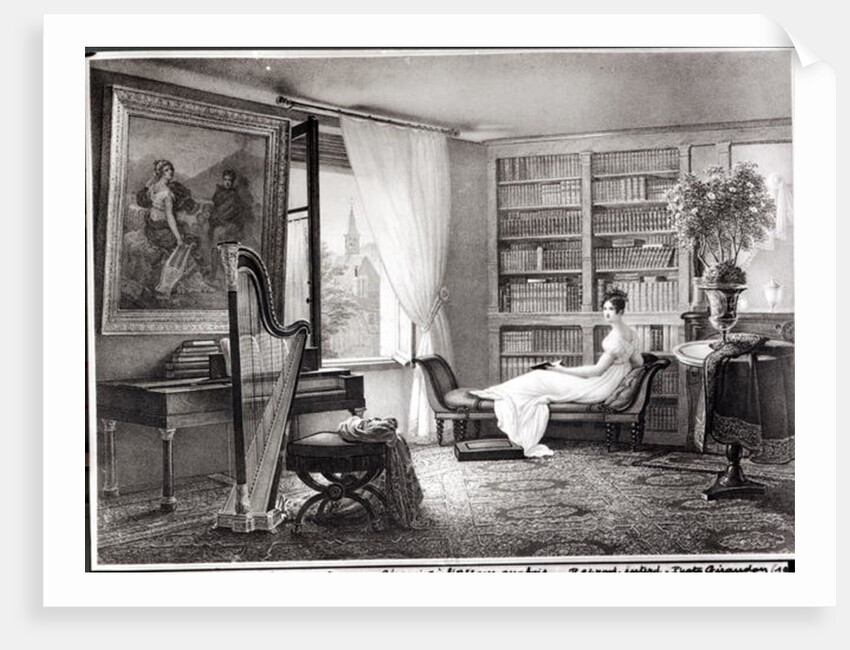 Madame Recamier at the Abbaye-aux-Bois, 1810-44 by Francois Louis Dejuinne