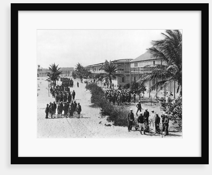 Senegalese soldiers barracks in N'Dartout, c.1900 by French Photographer