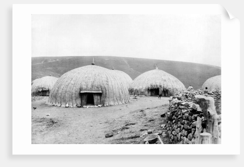 Kaffir Huts, South Africa, c.1914 by French Photographer