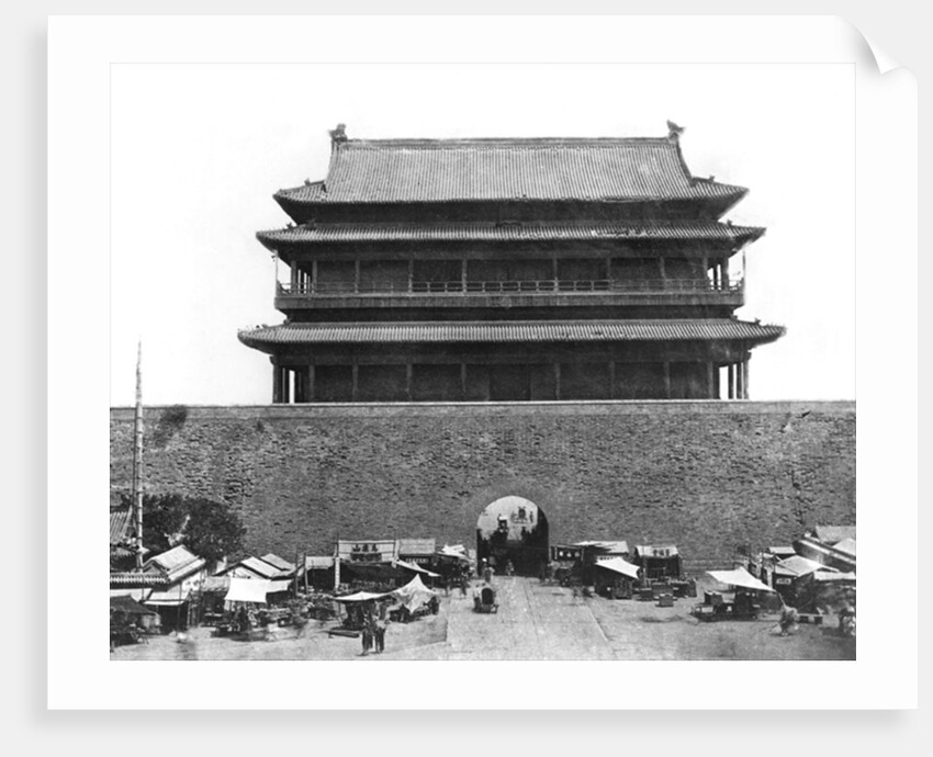 Entrance to the inner wall, Peking, China, c.1900 by French Photographer
