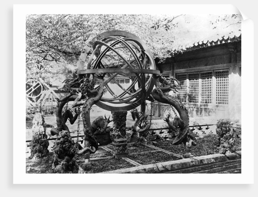 Astronomical instruments at the Imperial Observatory, Peking, China, c.1900 by French Photographer
