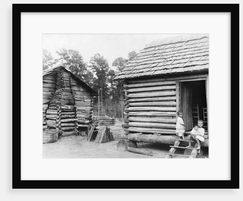 Log cabins in Thomasville, Florida, c.1900 by American Photographer
