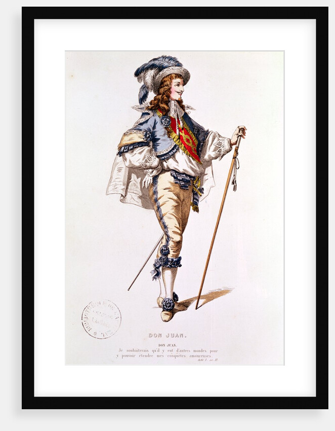 Costume design for 'Don Juan' by Moliere by French School