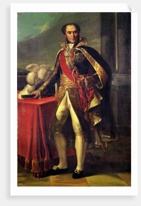 Guillaume Brune after a painting by Marie Guilhelmine Benoist by Eugene Battaille