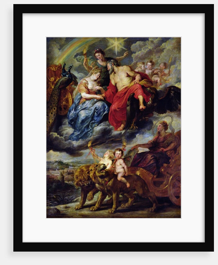 The Medici Cycle: Meeting of Henri IV and Marie de Medici at Lyon on 9th September 1600, 1621-25 by Peter Paul Rubens