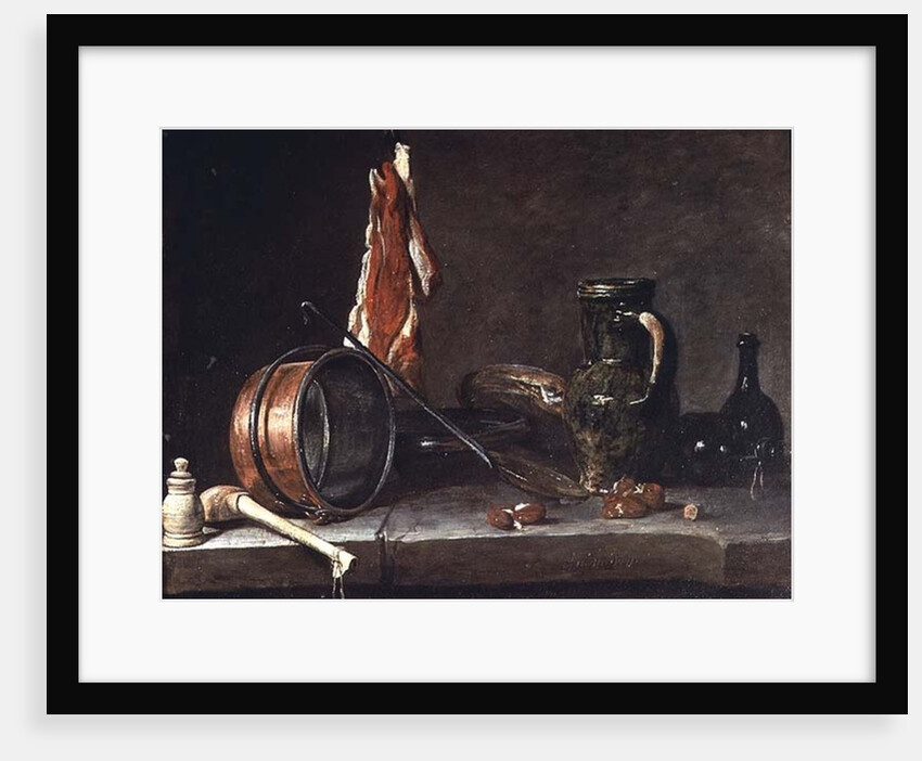 Still life: Feast Day Menu, 1731 by Jean-Baptiste Simeon Chardin