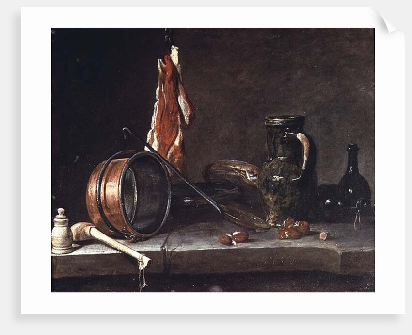 Still life: Feast Day Menu, 1731 by Jean-Baptiste Simeon Chardin