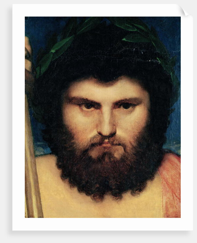 Head of Jupiter, study for Jupiter and Thetis, 1810 by Jean Auguste Dominique Ingres