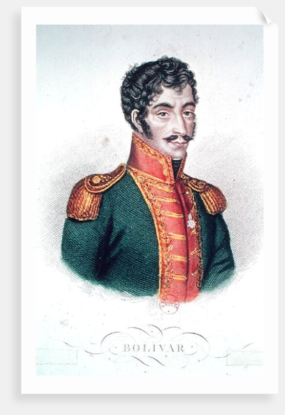 Portrait of Simon Bolivar by French School
