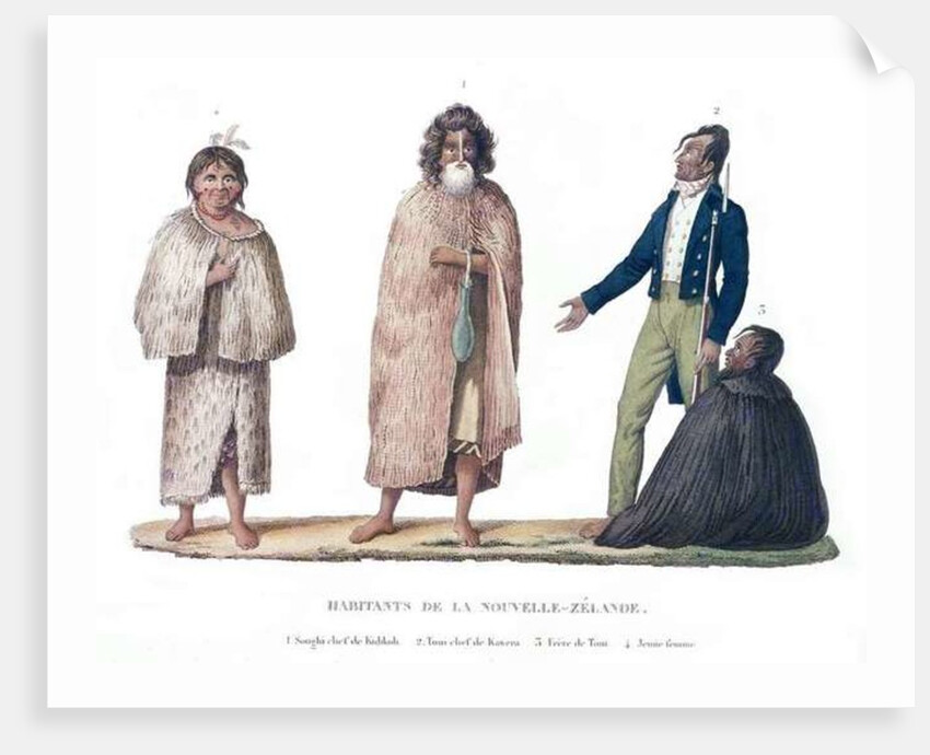 Natives of New Zealand by French School