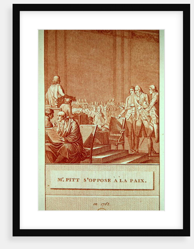 William Pitt the Elder Opposing the Peace of 1762 by Le Jeune