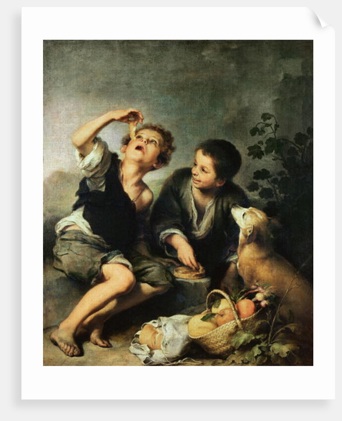 Children Eating a Pie, 1670-75 by Bartolome Esteban Murillo
