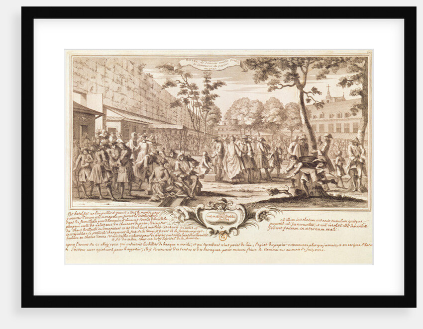 The Hotel de Soissons in 1720 by French School