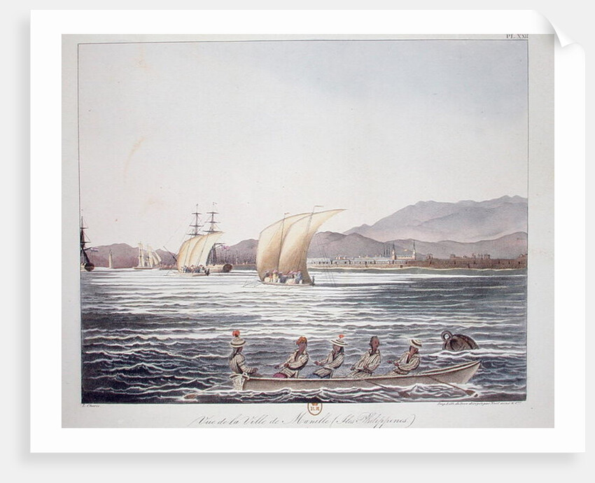View of Manila, Philippines, 1826 by Ludwig (1795-1828) Choris