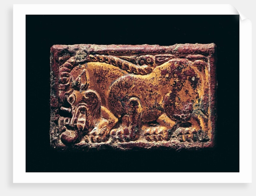 Ordos style plaque, 3rd-2nd century BC by School Chinese