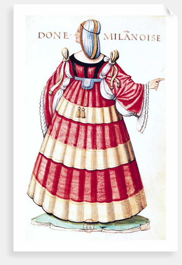 A Milanese Lady by French School