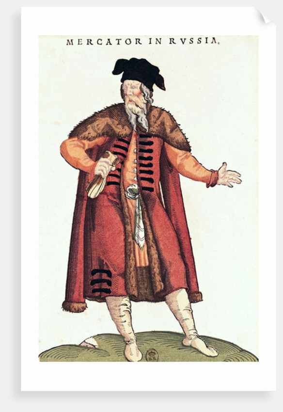 A Russian Merchant by French School
