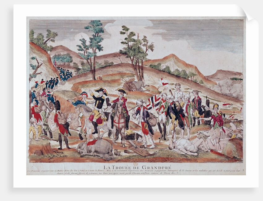 The Breach of Grandpre, October 1792 by French School
