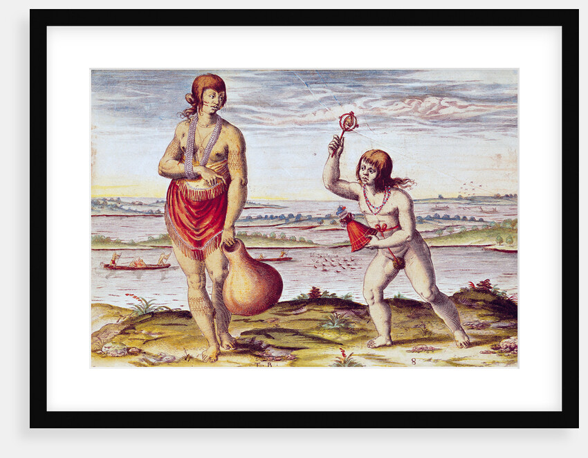 A Noblewoman from Pomeiooc by Jacques Le Moyne