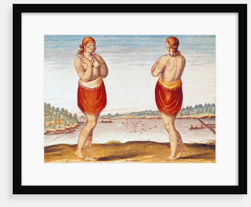 A Young Noblewoman from Secoton by Jacques Le Moyne