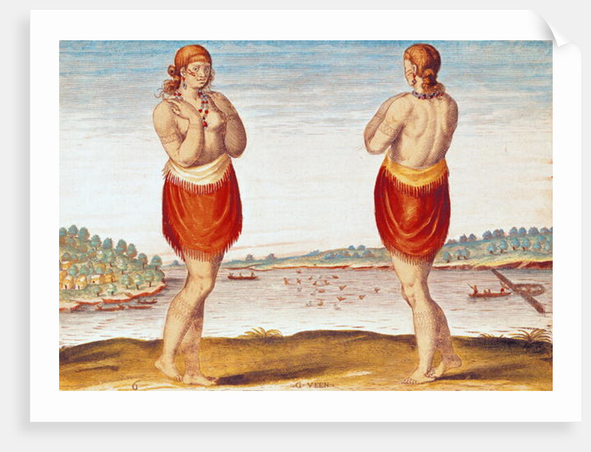 A Young Noblewoman from Secoton by Jacques Le Moyne