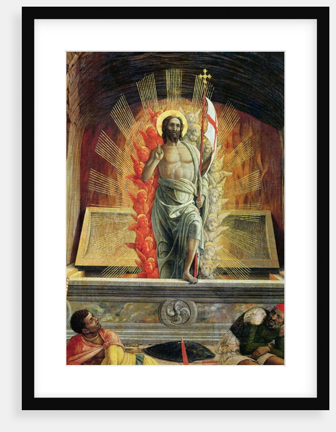 The Resurrection, right hand predella panel from the Altarpiece of St. Zeno of Verona, 1456-60 by Andrea Mantegna