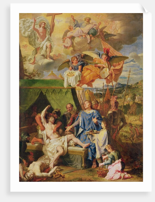 St. Louis Curing the Sufferers of Scrofula by Louis Licherie de Beurie