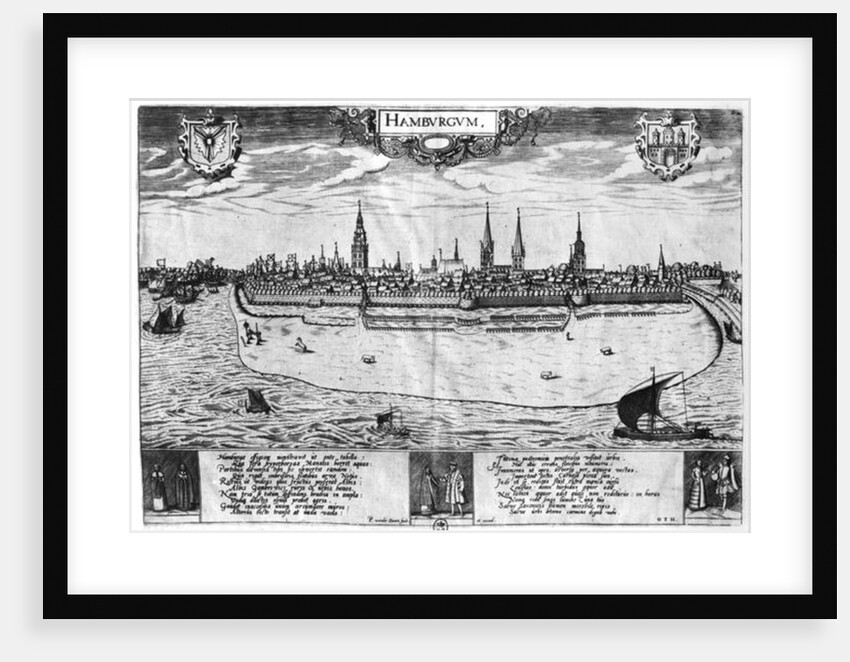 View of Hamburg by Peter van der Doort