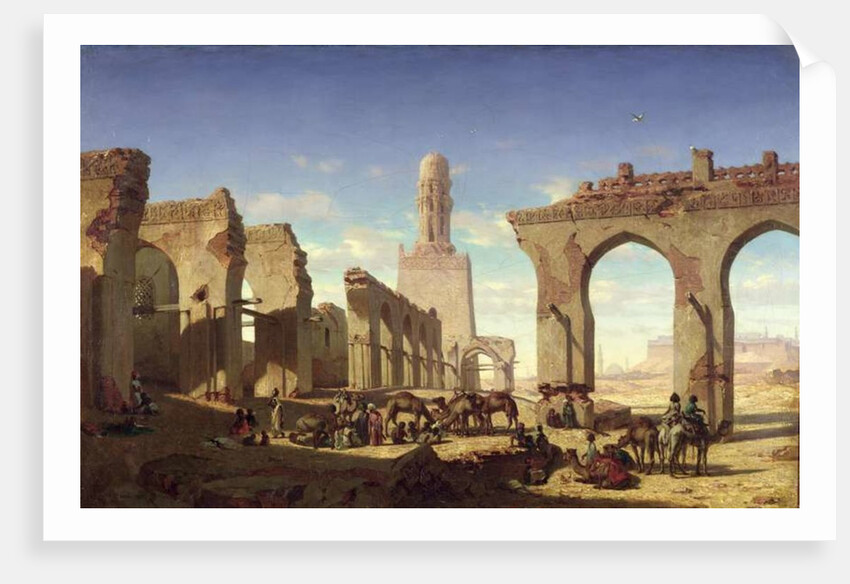 Ruins of the Mosque of the Caliph El Haken, Cairo, c.1840 by Prosper Georges Antoine Marilhat