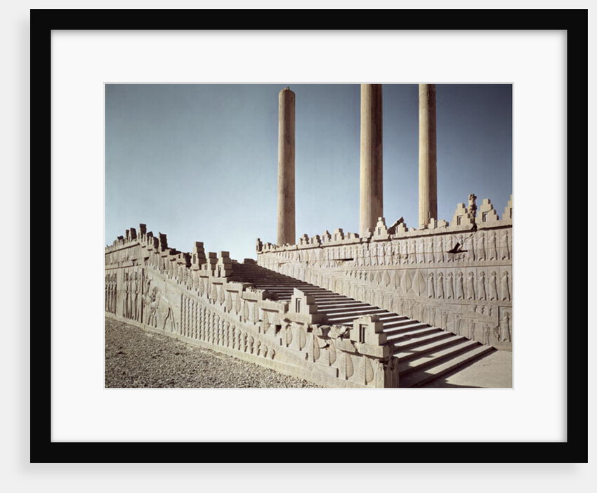 View of the east staircase of the Apadana c.515 BC by Achaemenid