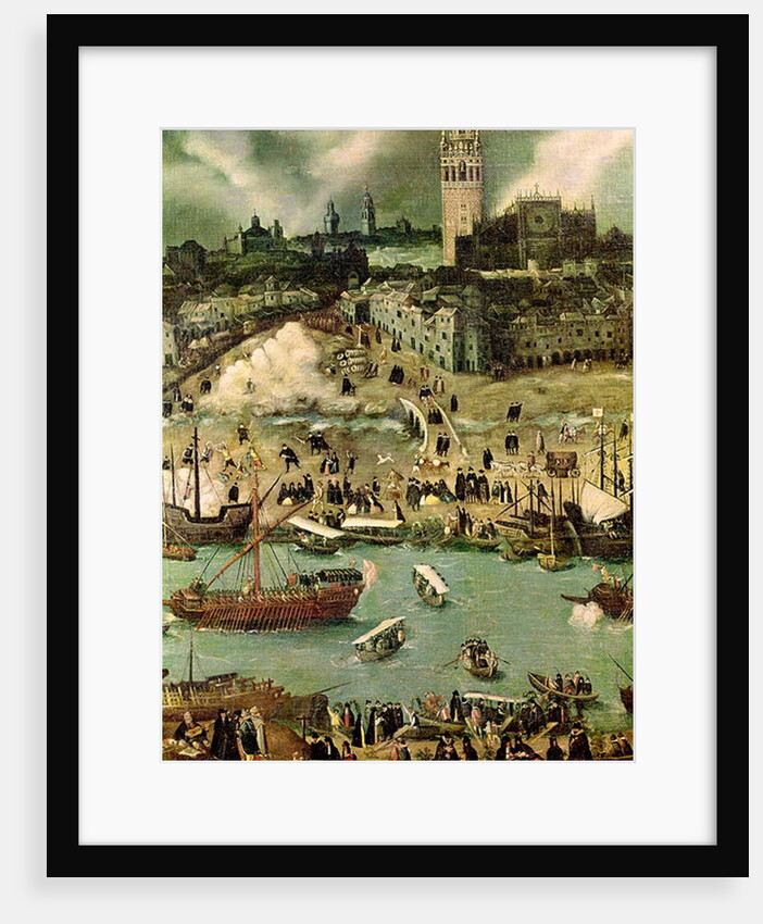The Port of Seville, c.1590 by Alonso Sanchez Coello