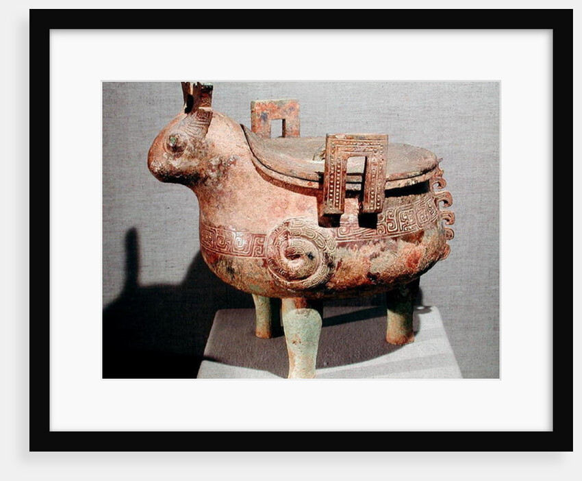 Sacrificial 'hsi-ting' animal figure, from Shucheng, Anhui, Chou Dynasty, 7th-6th century BC by School Chinese