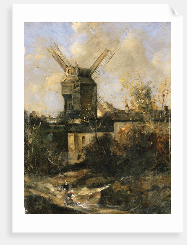 The Moulin de la Galette, Montmartre, 1861 by Antoine Vollon