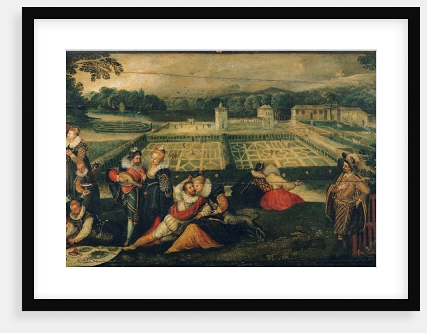 A Picnic in a Park by Flemish School