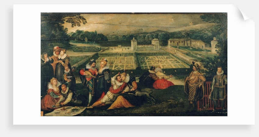A Picnic in a Park by Flemish School