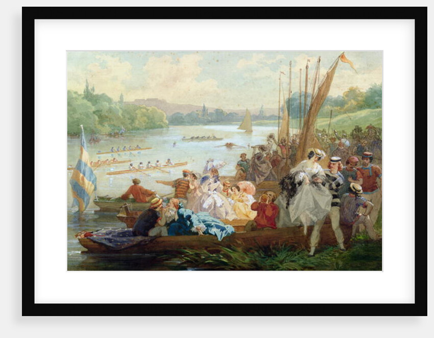 A Regatta at Asnieres during the Second Empire by Antony Paul Emile Morlon