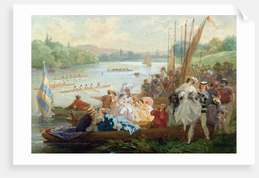 A Regatta at Asnieres during the Second Empire by Antony Paul Emile Morlon
