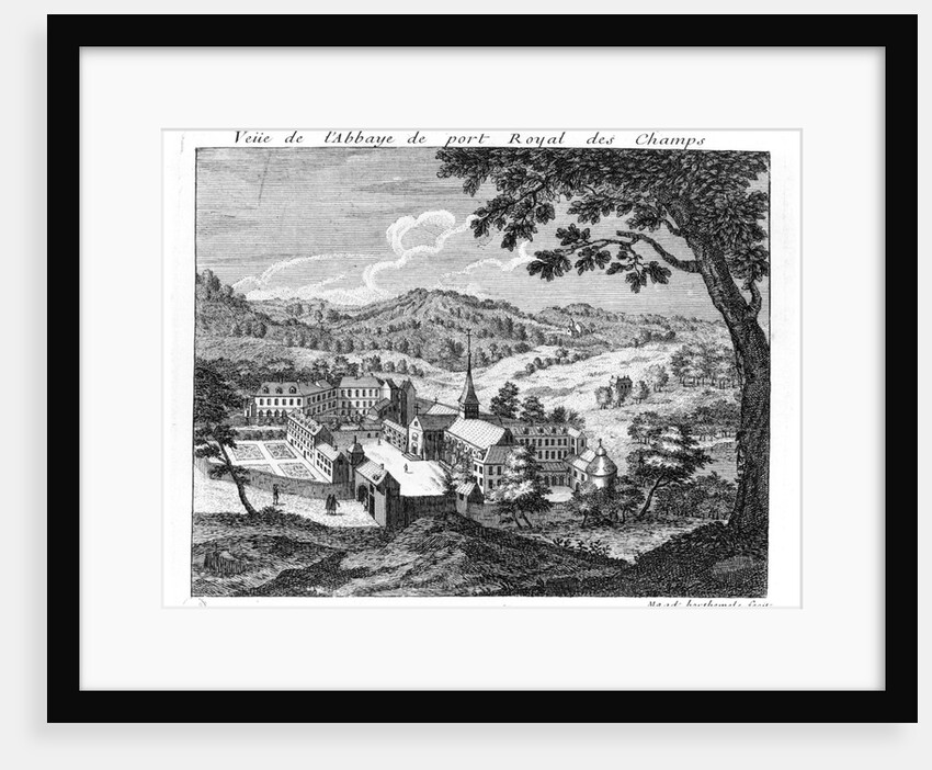 General view of the Abbey of Port-Royal des Champs, 1709 by Louise Madelaine Cochin