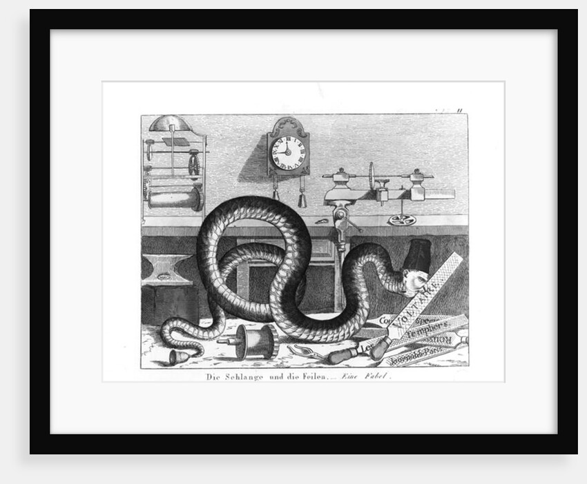 Fable of the Snake and the Files by German School