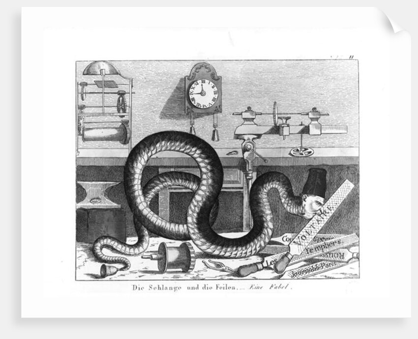 Fable of the Snake and the Files by German School