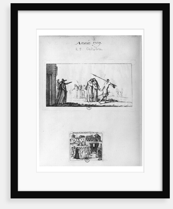 Destruction of Port-Royal des Champs and arrest of the nuns on 29th October 1709 by French School