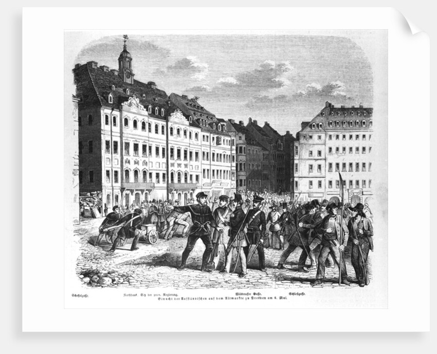 Uprising in Dresden on 6th March 1848 by German School
