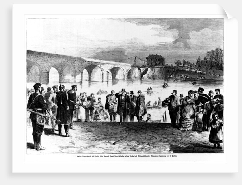 Jules Favre arriving at Pont de Sevres by German School